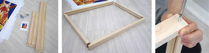 ファブリックボード 木枠の作り方