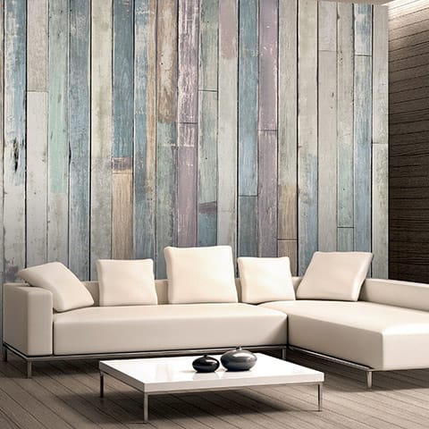 ドイツ製壁紙 Multicolored Graze Wood