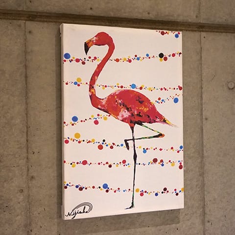 ファブリックパネル【NIJISUKE】Flamingo