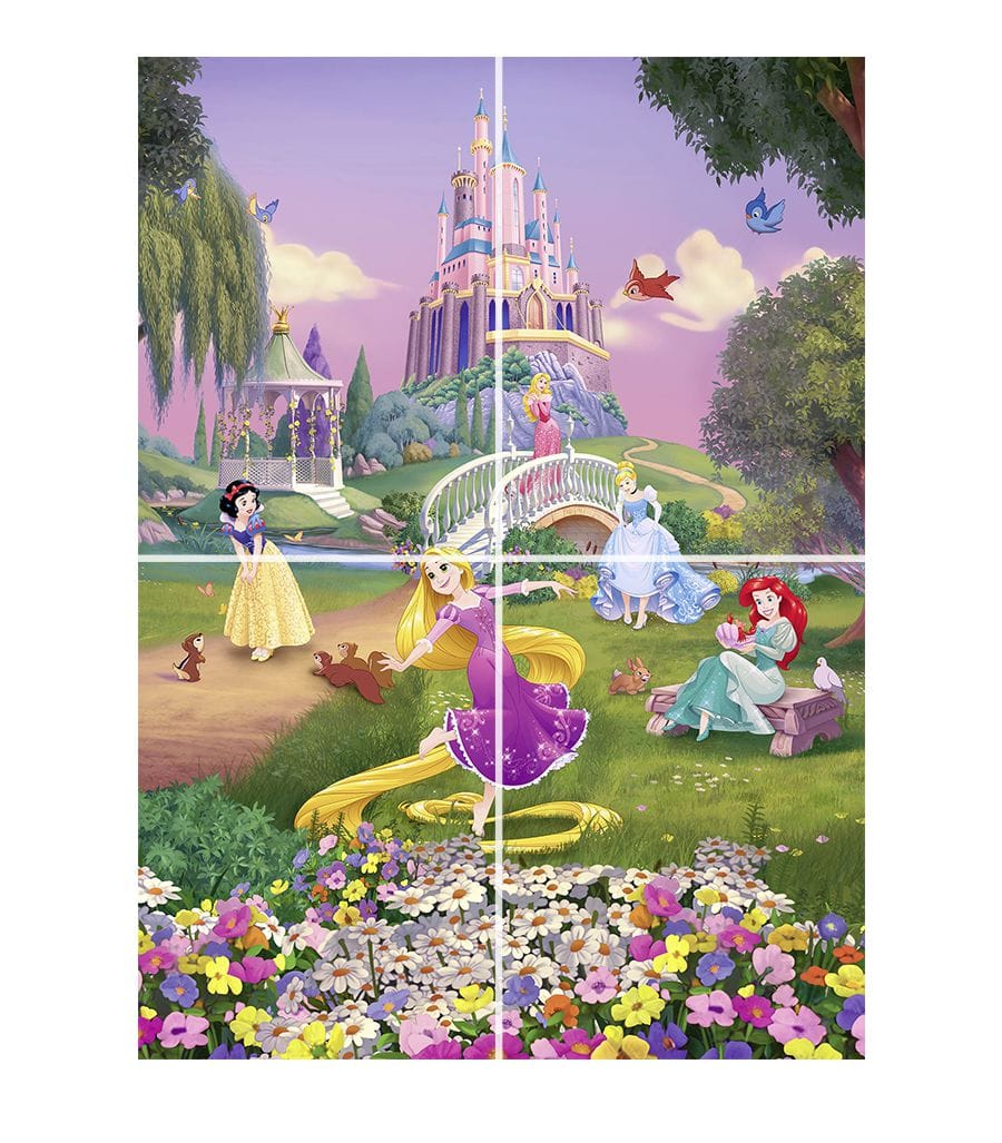 ドイツ製壁紙【4-4026】Disney Princess Sunset ディズニープリンセスサンセット