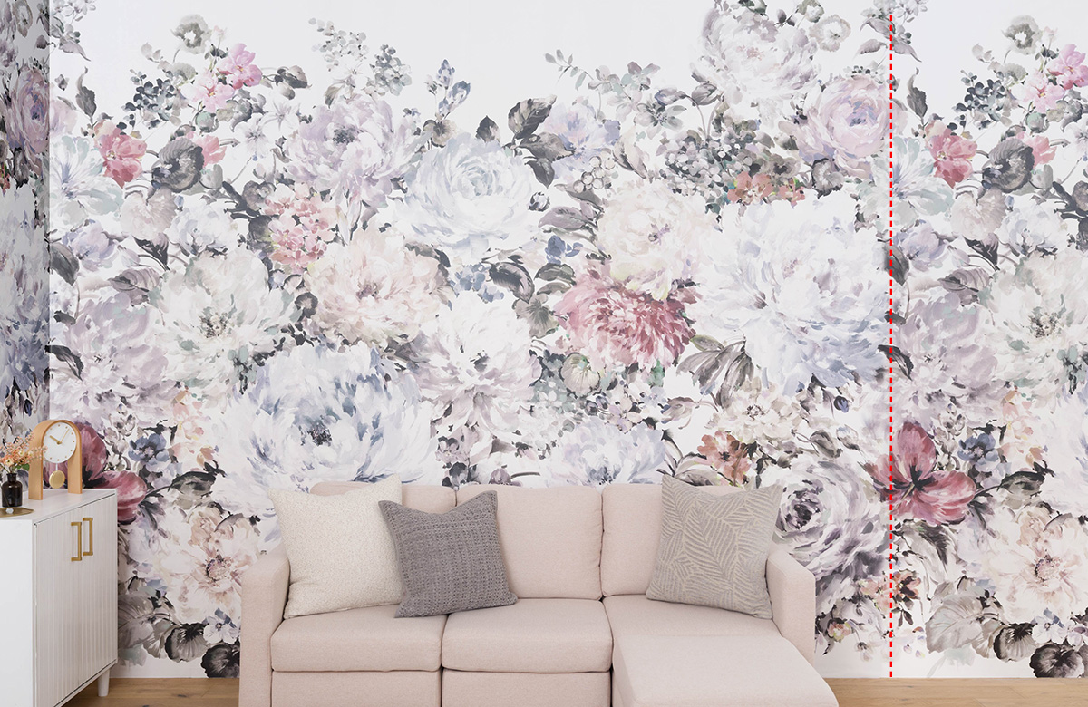 ドイツ製壁紙 Komar 横に広がるリピートデザイン