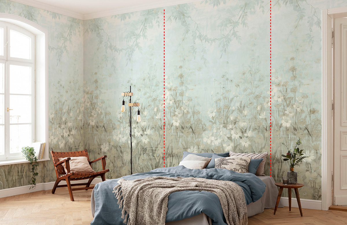 ドイツ製壁紙 Komar 横に広がるリピートデザイン