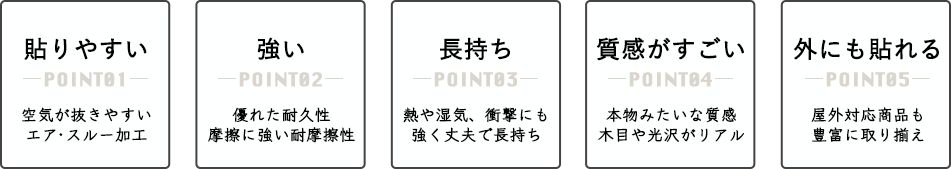 リメイク・粘着シート リアテック貼りやすく丈夫で長持ち